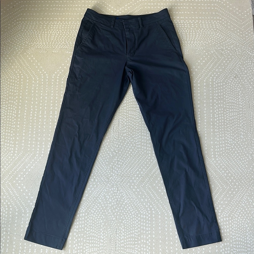 Kit + Ace Navy Slim Technical Stretch Chino